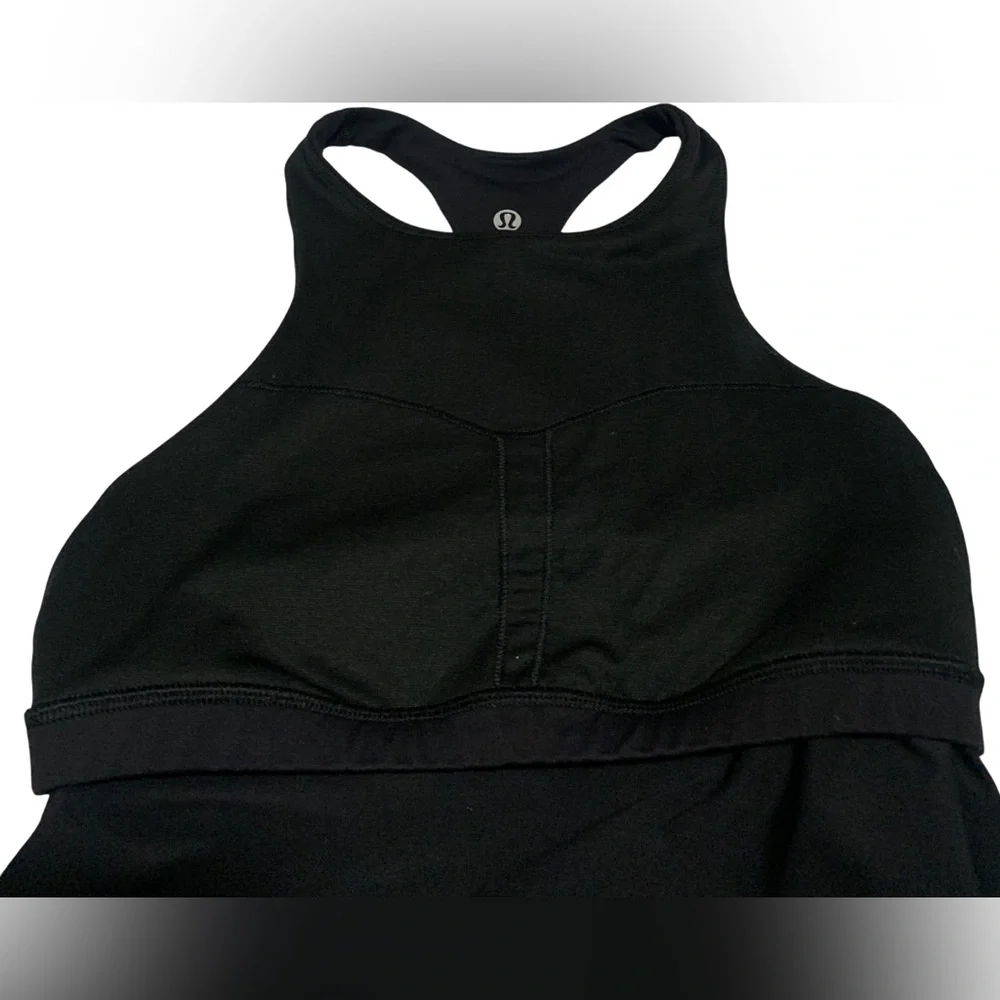 Lululemon Women Athletica Black Tank Top. Size 6 Pre-Owned
